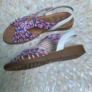 Impo Memory Foam Colorful Woven Stretch  7 1/2 Sandals